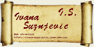Ivana Sužnjević vizit kartica